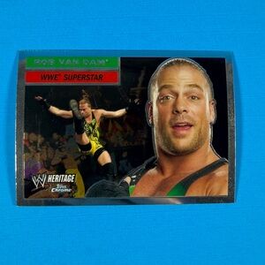 2006 Topps Heritage Chrome WWE Wrestling Card #26 Rob Van Dam